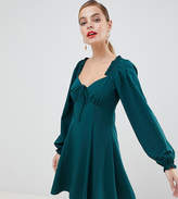 Thumbnail for your product : ASOS Petite DESIGN Petite sweetheart babydoll mini swing dress