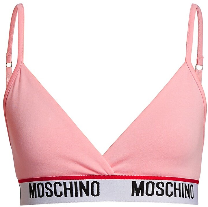 Shop Moschino Core Logo-Hem Sports Bra | Saks Fifth Avenue