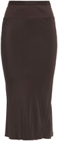 Thumbnail for your product : Rick Owens Crepe De Chine Midi Skirt