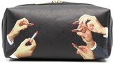 Thumbnail for your product : Seletti Lipstick-Print Wash Bag