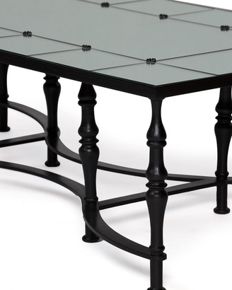 Innova Luxury Anders Mirrored-Top Coffee Table