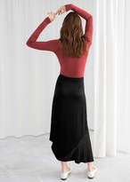 Thumbnail for your product : Asymmetric Slit Midi Skirt