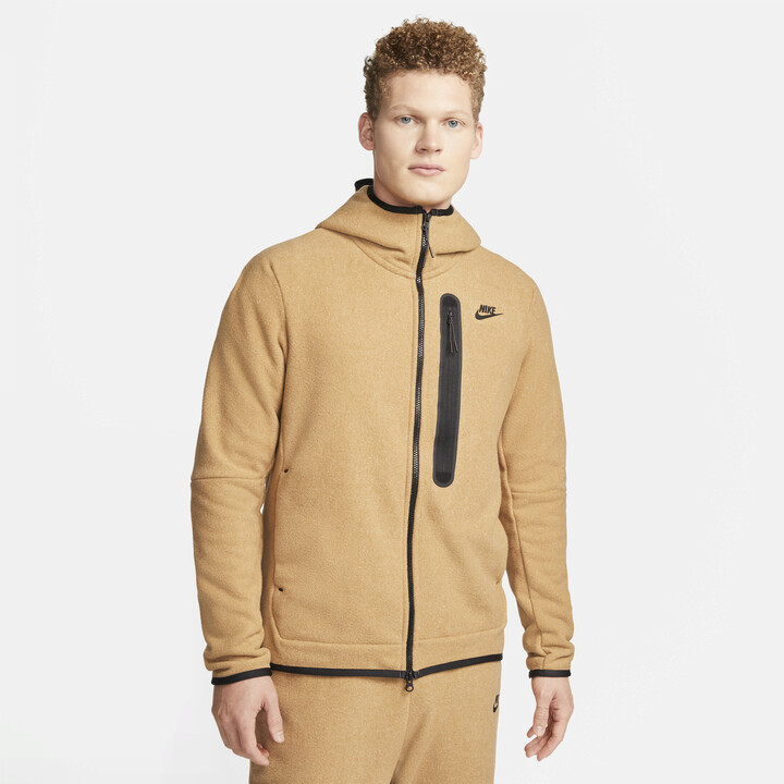 Comorama ojo Estación de ferrocarril Nike Men's Sportswear Tech Fleece Full-Zip Winterized Hoodie in Brown -  ShopStyle