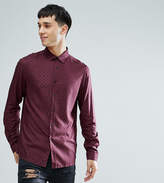 Thumbnail for your product : ASOS Design Tall Regular Fit Polka Dot Shirt