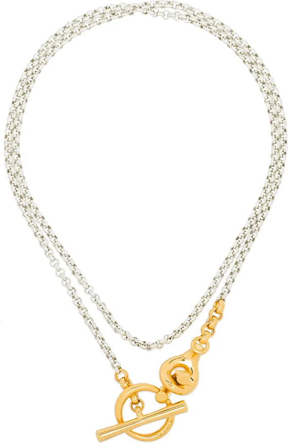 Charlotte Chesnais Halo two tone necklace