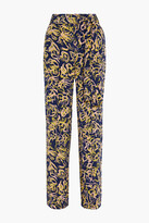 Thumbnail for your product : Diane von Furstenberg Sonia Belted Printed Silk Crepe De Chine Wide-leg Pants