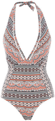 Oasis Printed Plunge Swimsuit