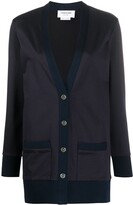 Thumbnail for your product : Thom Browne V-neck loopback jersey cardigan