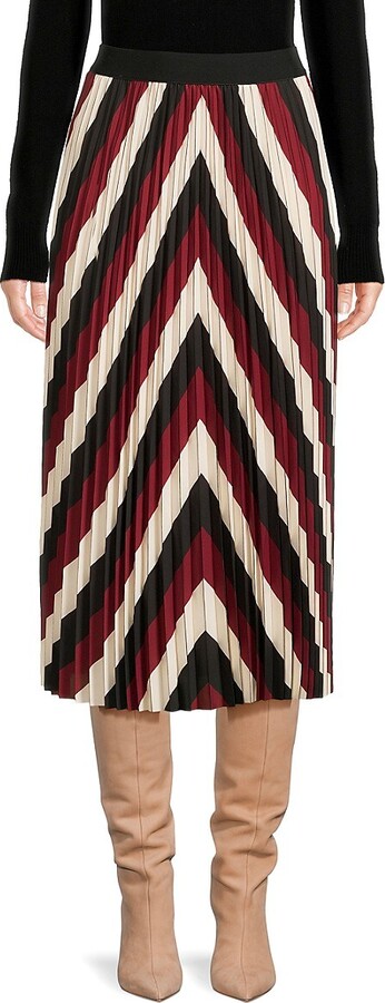 Buy Reena Sharma Chevron Tiered Flared Skirt For Women Available online at  ScrollnShops