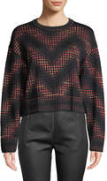 Thumbnail for your product : M Missoni Long-Sleeve \\ Zigzag Jacquard Top