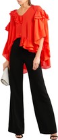 Thumbnail for your product : Emilio Pucci Ruffled Silk-chiffon Blouse