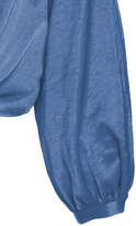 Thumbnail for your product : Sally LaPointe Stretch Crinkle Satin Blouson Sleeve Tie Front Blouse