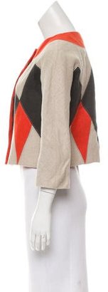 Proenza Schouler Colorblock Linen Jacket