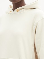Thumbnail for your product : LES TIEN Brushed-back Cotton Hoodie - Ivory
