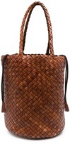 Thumbnail for your product : DRAGON DIFFUSION Pompom JumpWoven bucket bag