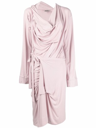 Vivienne Westwood Asymmetric Draped Midi Dress
