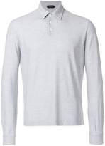 Thumbnail for your product : Zanone striped longsleeved polo shirt