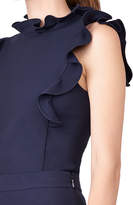 Thumbnail for your product : Rebecca Taylor Stretch Suiting Ruffle Top