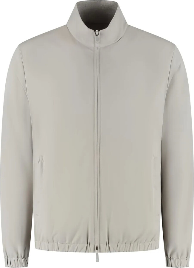 Marco Pescarolo High-Neck Zip-Front Jacket