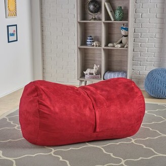 Winston Porter Kapisa Medium Bean Bag Cover Upholstery Color: Chinese Red
