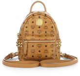 Thumbnail for your product : MCM Stark Side Stud X-Mini Coated-Canvas Backpack