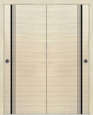 SARTODOORS Solid Manufactured Wood Paneled Wood Finish