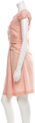 Prada Pleated Knee-Length Dress