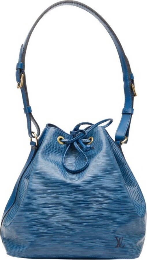 Louis Vuitton Toledo Blue Leather Handbag Shoulder Bag (Pre-Owned)