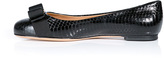Thumbnail for your product : Ferragamo Embossed Leather Varina Ballerinas Gr. 36,5