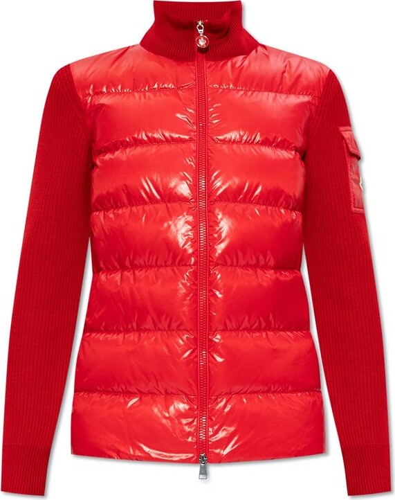 Moncler Panelled Zip-Up Padded Cardigan
