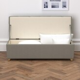 Thumbnail for your product : The White Company Langley Cotton Ottoman Natural Oak Leg, Pearl Cotton, One Size