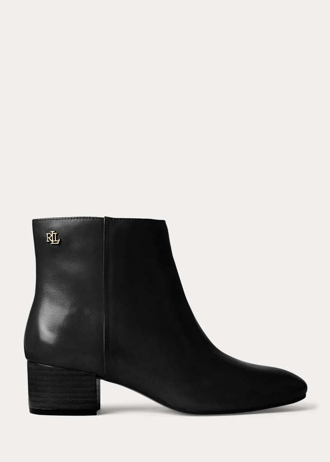 Ralph Lauren Welford II Leather Bootie - ShopStyle Shoes
