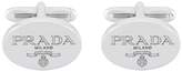 Thumbnail for your product : Prada logo cufflinks