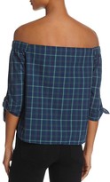 Thumbnail for your product : Bailey 44 Off-the-Shoulder Plaid Top