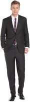Thumbnail for your product : Hickey Freeman Grey Basket Weave 2-Button Wool Suit With Flat Front Pants