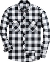 Thumbnail for your product : Alimens & Gentle Men's Button Down Regular Fit Long Sleeve Plaid Flannel Casual Shirts
