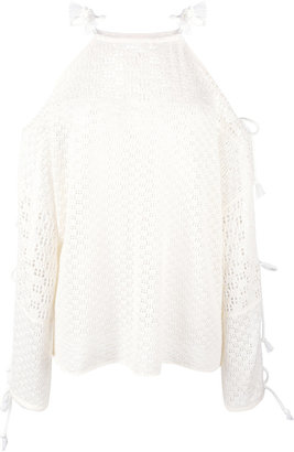 See by Chloe crochet knit jumper - women - Cotton/Polyester - S