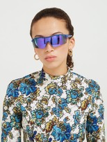 Thumbnail for your product : Stella McCartney Turbo Reflective-lens Sunglasses - Blue
