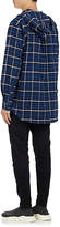 Thumbnail for your product : Balenciaga Men's Plaid Cotton Flannel Hooded Shirt