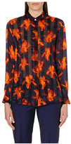 Thumbnail for your product : Paul Smith Black Iris Stripe silk shirt