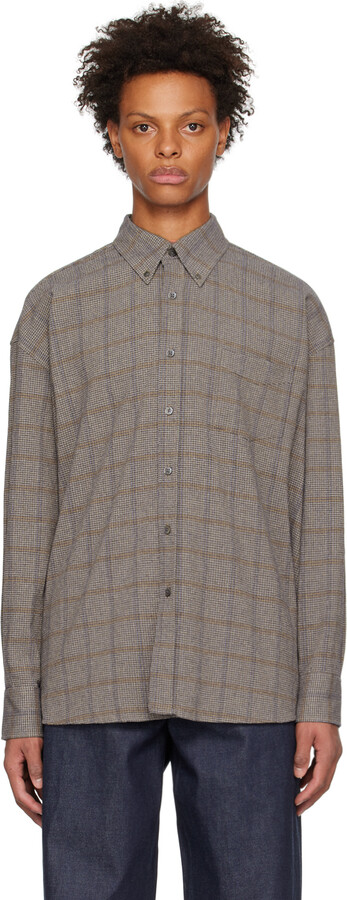 トップス OUR LEGACY BORROWED SHIRT Our Legacy - Borrowed BD Shirt Navy Humble Cotton