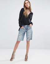 Thumbnail for your product : Blank NYC Longline Boyfriend Shorts With Rips