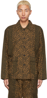 South2 West8 Brown Leopard Hunting Shirt - ShopStyle