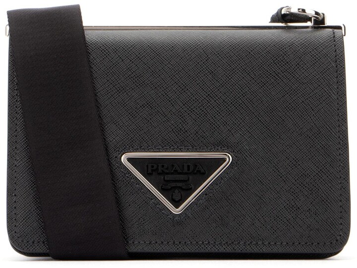 Prada Logo Plaque Crossbody Bag ShopStyle