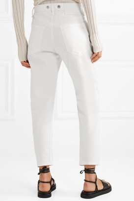 Rag & Bone Buckley Cropped Cotton-blend Twill Tapered Pants - White