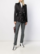 Thumbnail for your product : Balmain Satin Belted Blazer