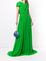 Thumbnail for your product : DELPOZO Cowl-Back Draped Gown
