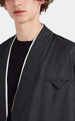 Siki Im Men's Tropical-Wool-Blend Kimono Shirt Jacket - Black
