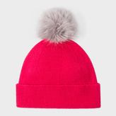 Thumbnail for your product : Paul Smith Women's Raspberry Pink Lambswool Bobble Hat