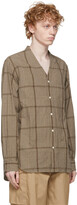 Thumbnail for your product : ts(s) Beige Plaid Glen Cardigan Shirt